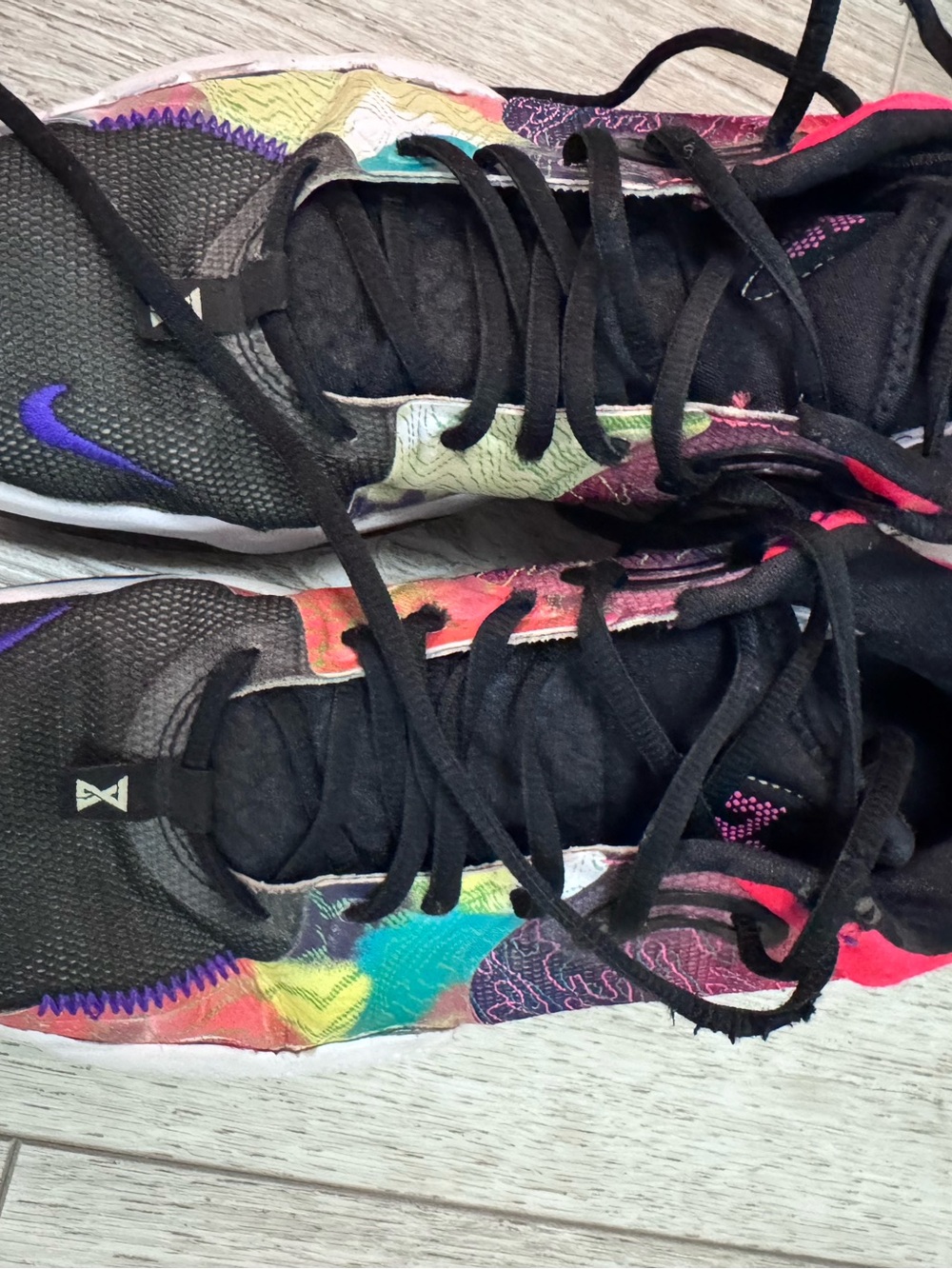 Nike PG6 Multicolor Black Athletic Sneakers size 9.5